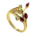 14k-18K Yellow Gold & Ruby-Diamond - Image 3