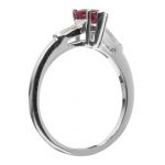 14k-18K White Gold & Ruby-Diamond - Image 4
