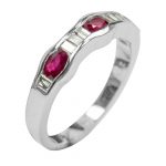 14k-18K White Gold & Ruby-Diamond
