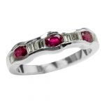 14k-18K White Gold & Ruby-Diamond - Image 2