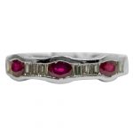 14k-18K White Gold & Ruby-Diamond - Image 4