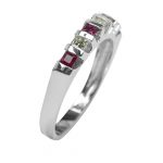 14k-18K White Gold & Ruby-Diamond - Image 3