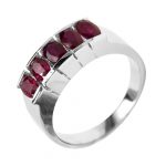 14k-18K White Gold & Ruby