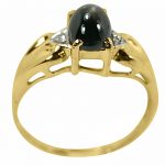 14K-18K Yellow Gold- Tiger Eye-Diamond - Image 2