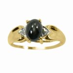 14K-18K Yellow Gold- Tiger Eye-Diamond - Image 3