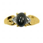 14K-18K Yellow Gold- Tiger Eye-Diamond - Image 4