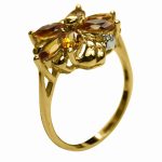 14K-18K Yellow Gold- Topaz- Diamond