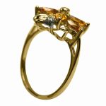14K-18K Yellow Gold- Topaz- Diamond - Image 2