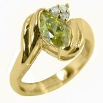 14K-18K Yellow Gold- Turmalin-Diamond - Image 2