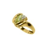14K-18K Yellow Gold- Turmalin-Diamond