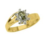 14K-18K Yellow Gold- Turmalin-Diamond