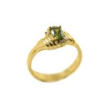 14K-18K Yellow Gold- Turmalin-Diamond - Image 2