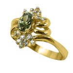 14K-18K Yellow Gold- Turmalin-Diamond - Image 4