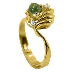 14K-18K Yellow Gold- Turmalin-Diamond - Image 4
