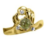 14K-18K Yellow Gold- Turmalin-Diamond - Image 3