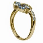 14K-18K Yellow Gold Tanzanite- Diamond - Image 2