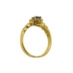 14K-18K Yellow Gold Tanzanite- Diamond - Image 2