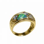 14K-18K Yellow Gold Tanzanite Mother Pearl- Diamond