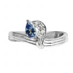 4K-18K White Gold Tanzanite-Diamond - Image 4