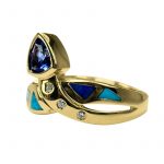 14K-18K Yellow Gold Tanzanite Mother Pearl- Diamond - Image 4