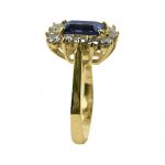 14K-18K Yellow Gold Tanzanite -Diamond - Image 2