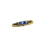 14K-18K Yellow Gold Tanzanite -Diamond - Image 4