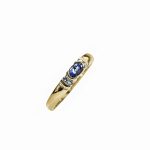 14K-18K Yellow Gold Tanzanite -Diamond - Image 2