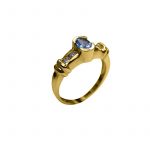 14K-18K Yellow Gold Tanzanite -Diamond - Image 4