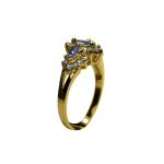 14K-18K Yellow Gold Tanzanite -Diamond