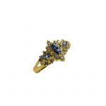 14K-18K Yellow Gold Tanzanite -Diamond - Image 2