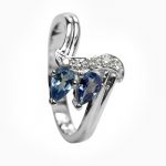 4K-18K White Gold Tanzanite-Diamond