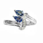 4K-18K White Gold Tanzanite-Diamond - Image 4
