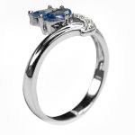 4K-18K White Gold Tanzanite-Diamond - Image 3