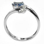 4K-18K White Gold Tanzanite-Diamond - Image 2