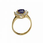 14K-18K Yellow Gold Tanzanite-Diamond