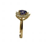 14K-18K Yellow Gold Tanzanite-Diamond - Image 2