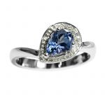 14K-18K White Gold Tanzanite-Diamond