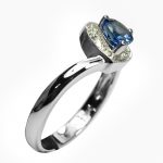 14K-18K White Gold Tanzanite-Diamond - Image 3